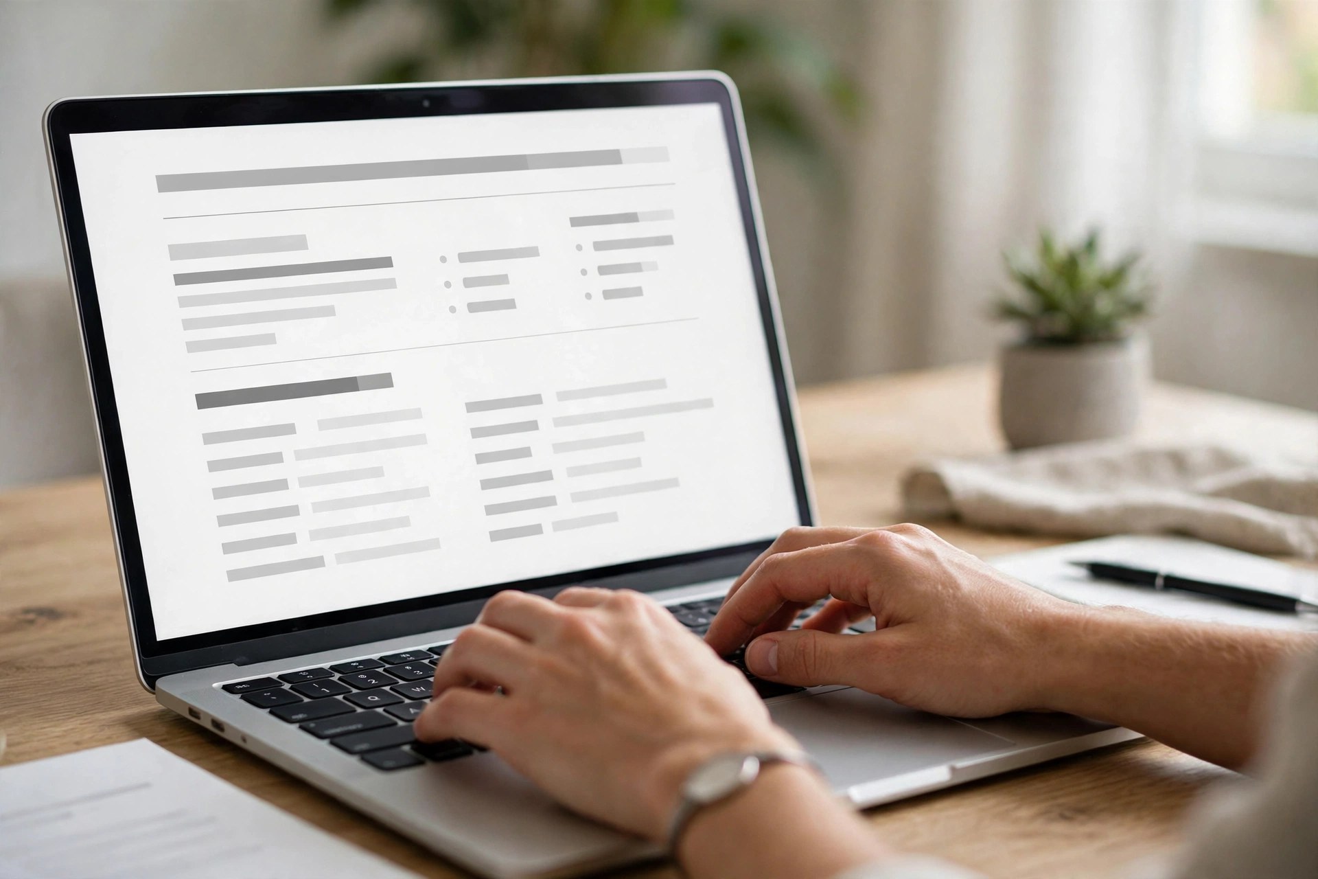 A graduate reviewing a skills-first resume layout
