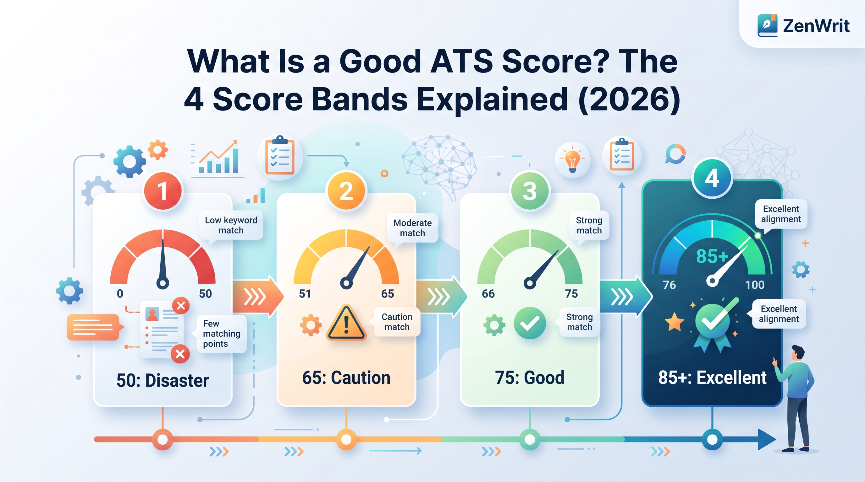 What Is a Good ATS Score? The 4 Score Bands Explained (2026)