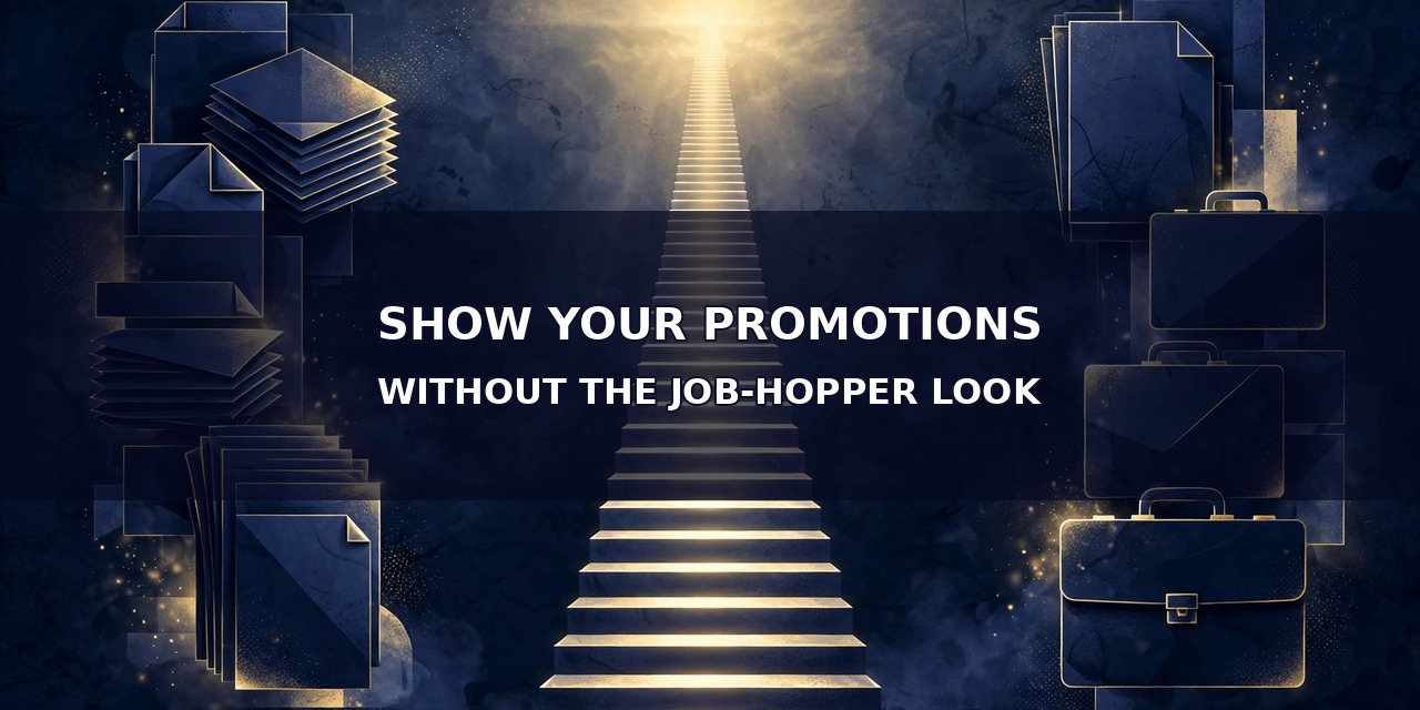 How to Show Promotions on Your Resume (Without Looking Like a Job-Hopper)