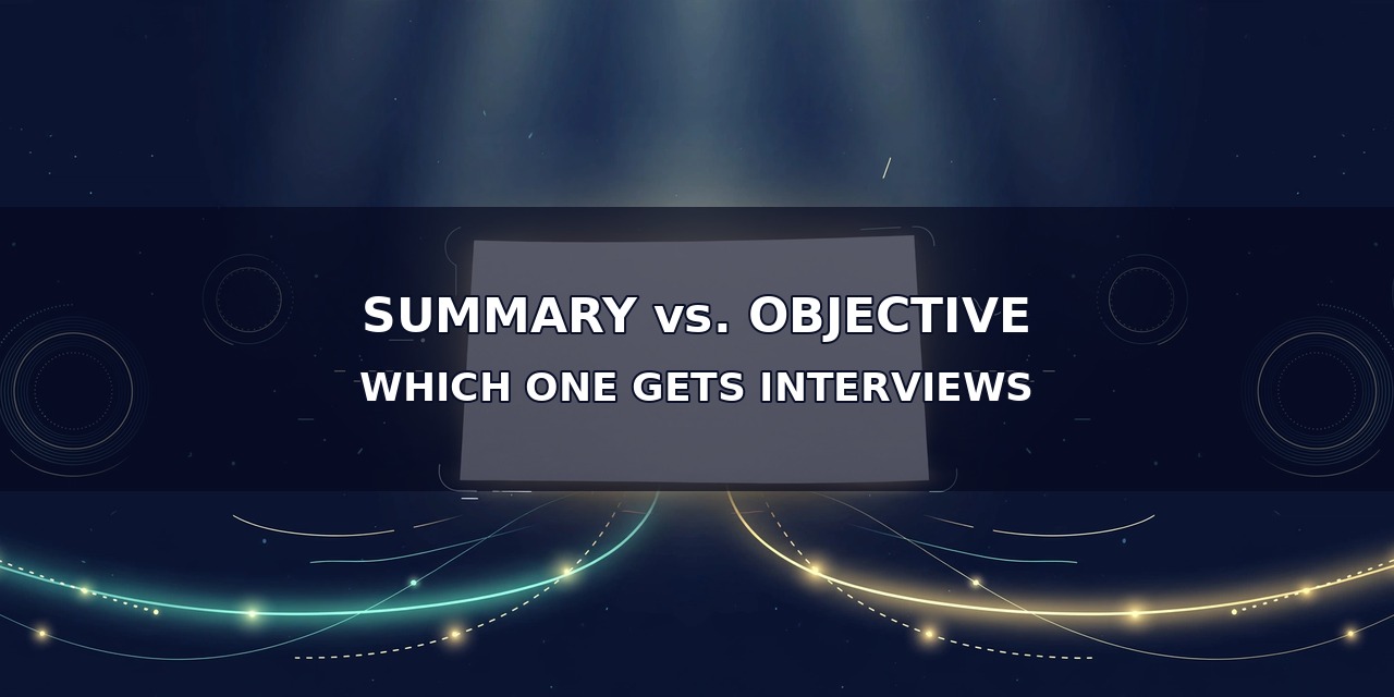 Resume Summary vs. Objective: Which One Actually Gets You Interviews