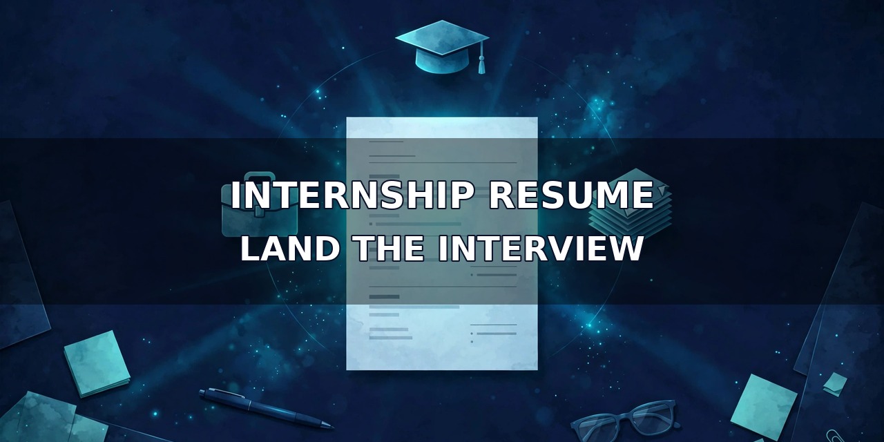 How to Write a Resume for an Internship (That Actually Gets You Shortlisted)