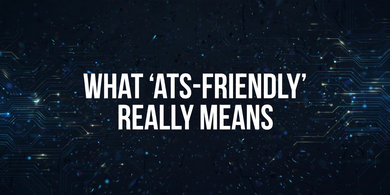 What "ATS-Friendly" Really Means — and How to Make Your Resume Pass the Parse